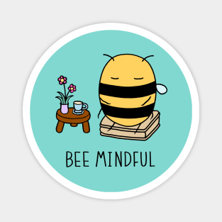 Bee Mindful - Turquoise Magnet
